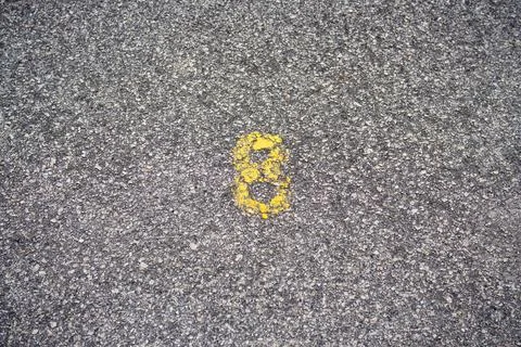 Yellow number Stock Photos