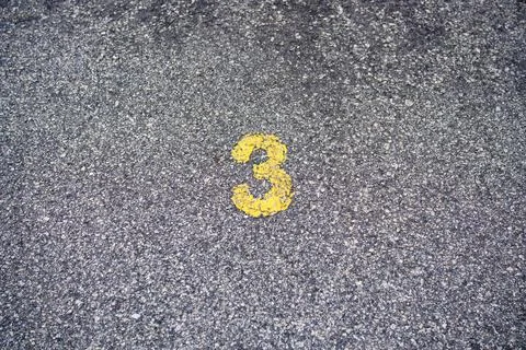 Yellow number Stock Photos