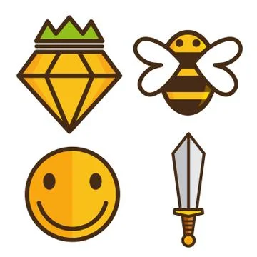 Yellow object Stock Illustration