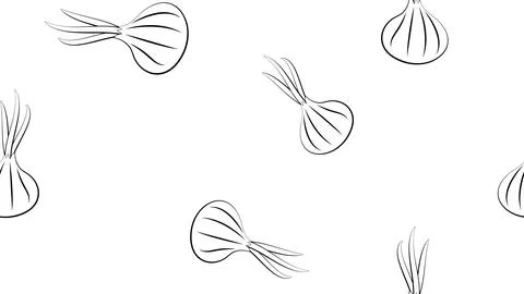 Yellow onion seamless pattern. organic products. eco garden. package design f Stock Illustration