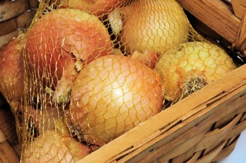 Yellow onions Stock Photos