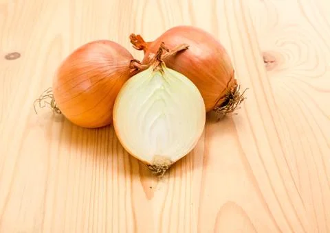 Yellow onions Stock Photos