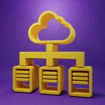 Yellow Online working icon isolated on purple background. Freelancer man wo.. Stock Illustration