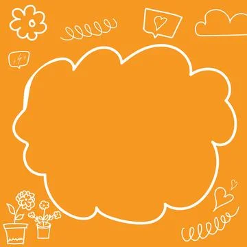 Yellow-orange abstract background, frame for your text. Stock Illustration