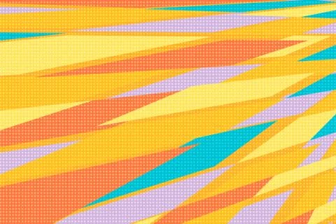 Yellow orange abstract geometric background Stock Illustration