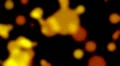 Yellow Orange Abstract Spark Paint Lava Defocused Slow Motion Background Loop HD Footage