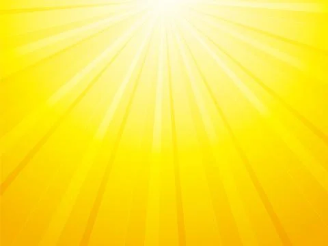 Yellow orange background with sun rays Stock Illustration