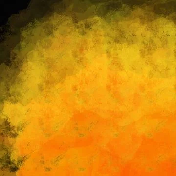 Yellow Orange Cloudy Paint Texture Background Stock Illustration