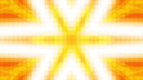 Yellow Orange Flower Shape Lights Are Moving Stock Footage 190524262