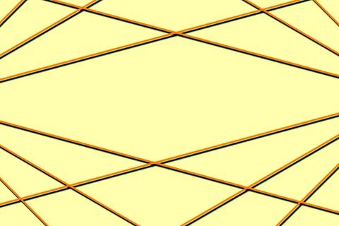 Yellow orange frame of symmetrical lines, space for text Stock Illustration