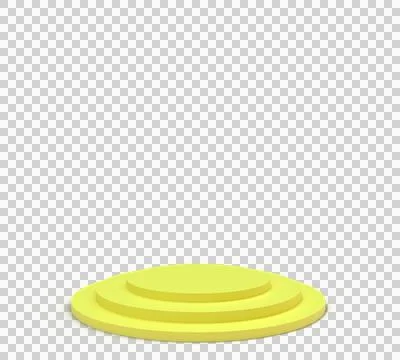 Yellow orange gradient color step stand podium pastel platform product Illustrazione stock