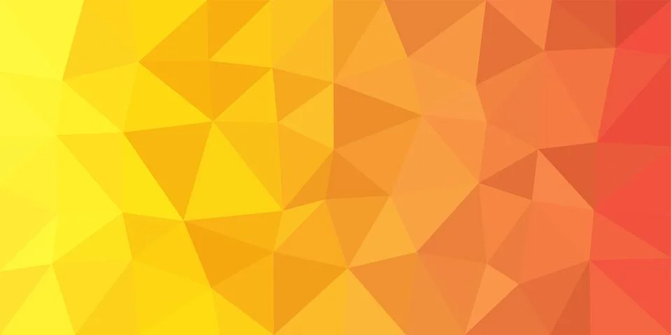 Yellow Orange Low Poly Vector Background Иллюстрация