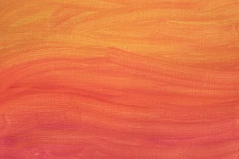 Yellow to orange paintbrush stroke gradient background texture Stock Illustration