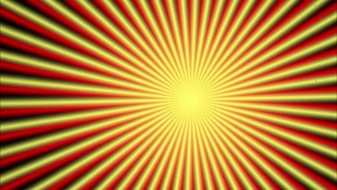 Yellow Orange Radial Sunburst Light Rays Alternating Clockwise and Stock Footage 339201611