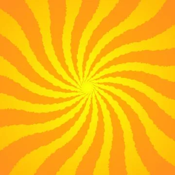 Yellow orange rays poster Stock Illustration