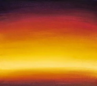 Yellow orange red purple gradient hand-drawn acrylic painting Ilustração Stock
