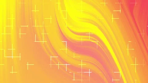 Yellow orange wavy background with white plus signs. Ideal for medical Stock Footage 301366296
