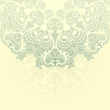 Yellow ornamental background - 2 Stock-Illustration