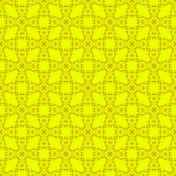 Yellow Ornamental Seamless Line Pattern 스톡 일러스트