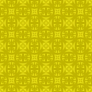 Yellow Ornamental Seamless Line Pattern 스톡 일러스트