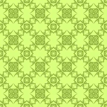 Yellow Ornamental Seamless Line Pattern Illustrazione stock