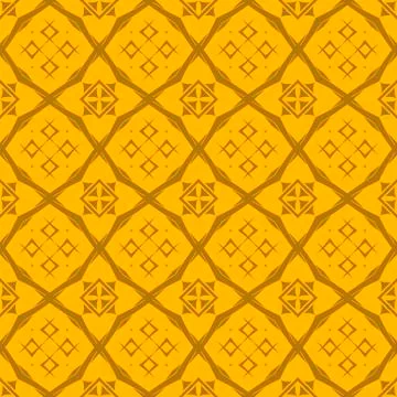 Yellow Ornamental Seamless Line Pattern Illustrazione stock