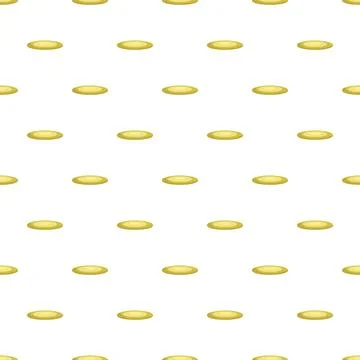 Yellow oval shapes creating repeating seamless pattern background Stockillustratie