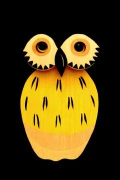 Yellow owl Foto stock