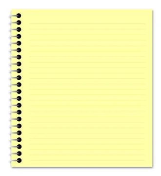 Yellow pad Stock Illustration