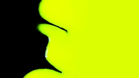 Yellow Paint Absorbs the Black Background HD Pro Stock Footage 73009157