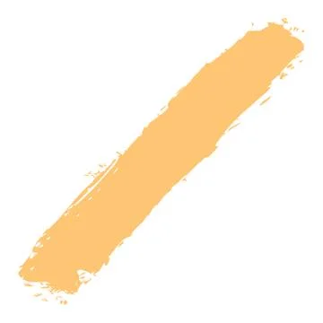 Yellow Paint Brushstroke Illustrazione stock
