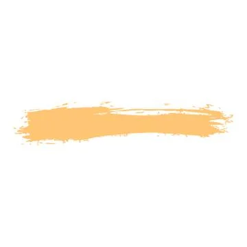 Yellow Paint Brushstroke Illustrazione stock