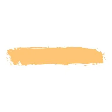 Yellow Paint Brushstroke Illustrazione stock