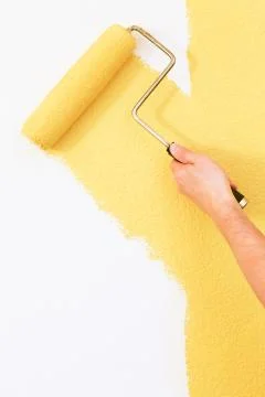 Yellow paint Stock Photos