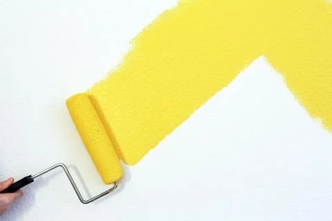 Yellow paint Stock Photos