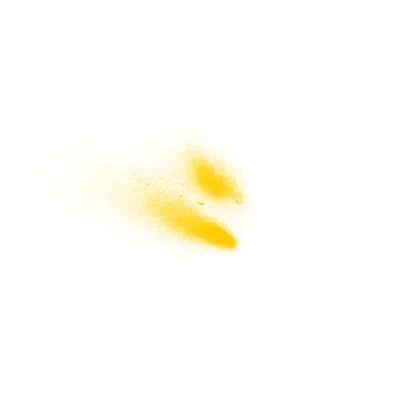 Yellow paint splatter brush backdrop Illustrazione stock