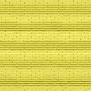Yellow painted brick wall seamless texture Stock Illustration