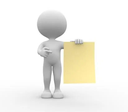 Yellow paper Stock Illustration