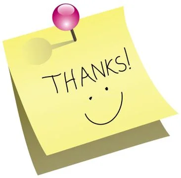 Yellow paper note Stock Illustration