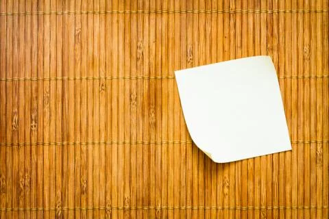 Yellow paper note Stock Photos