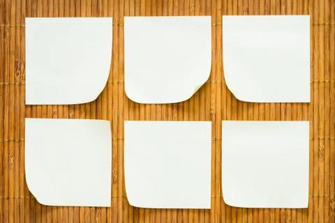 Yellow paper note Stock Photos