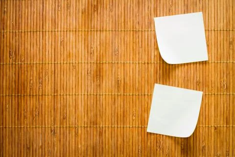 Yellow paper note Stock Photos