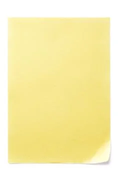 Yellow paper Foto stock