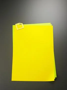 Yellow paper Stock Photos