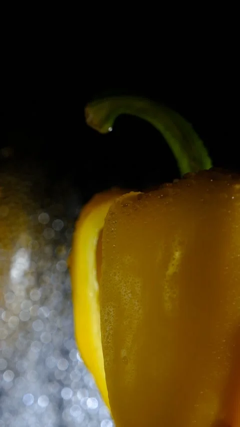 Yellow paprika pepper Stock Footage 170863099