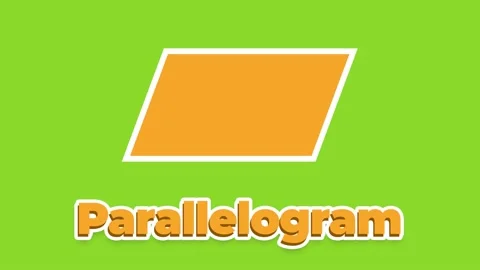 Yellow parallelogram and text animation on a colorful background. Stock Footage 155147971