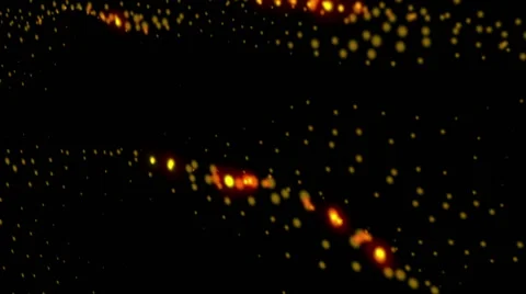 Yellow particle wave Video stock 45507476