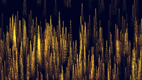 Yellow Particles Stock Footage 86553624