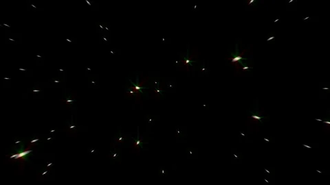 Yellow Particles of Light Approaching from the Direction of Travel Video stock 327528840