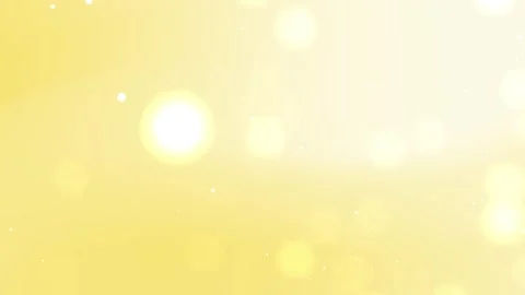 Yellow pastel background with bokeh light overlay Vidéo 334365265